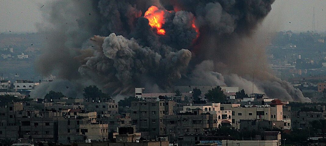 Gaza bomb Gaza-kriget Attacken i Israel