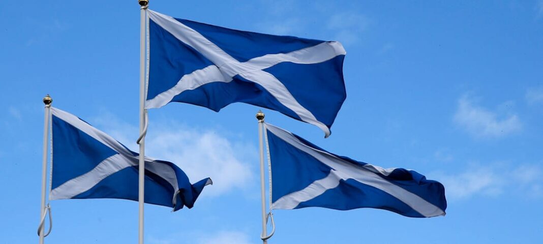 skottland flagga skotska valet