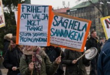 Stor protest mot coronarestriktioner och vaccin i Göteborg Stor protest Folkfest folkrörelse