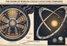 Cyklisk katastrof på en heliocentrisk och geocentrisk jord geocentrisk jord